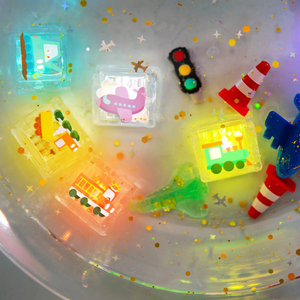Glo Pals Water Activated Light Up Sensory Cubes 6 Piece