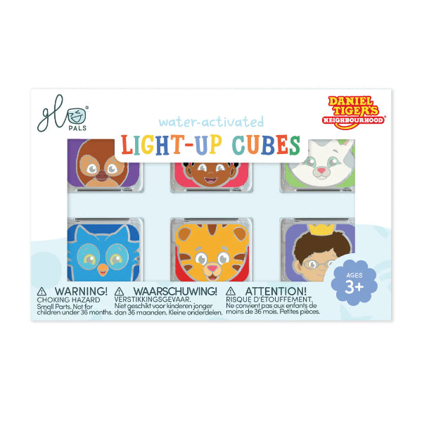 Glo Pals Water Activated Light Up Sensory Cubes 6 Piece