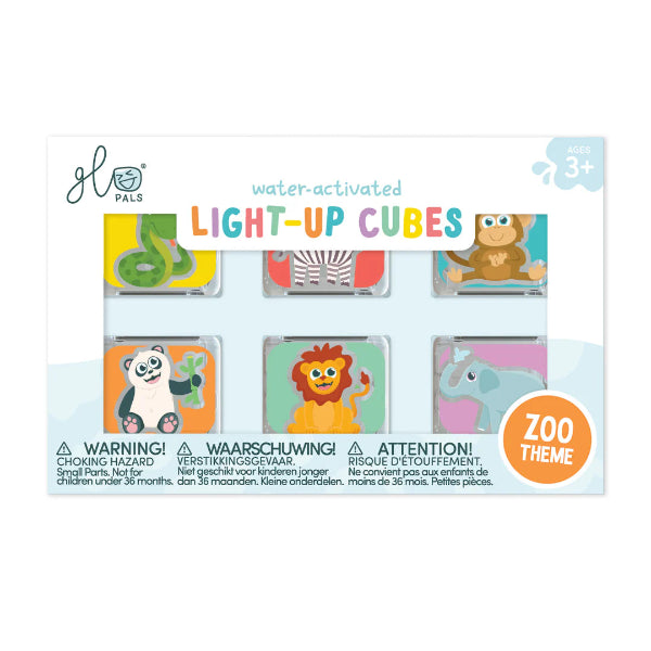 Glo Pals Water Activated Light Up Sensory Cubes 6 Piece
