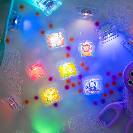 Glo Pals Water Activated Light Up Sensory Cubes 6 Piece