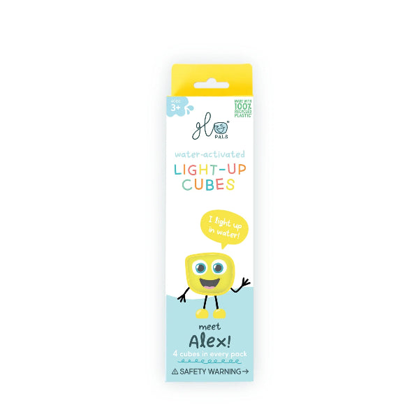 Glo Pals Original Water Activated Light Up Sensory Cubes 4 Piece