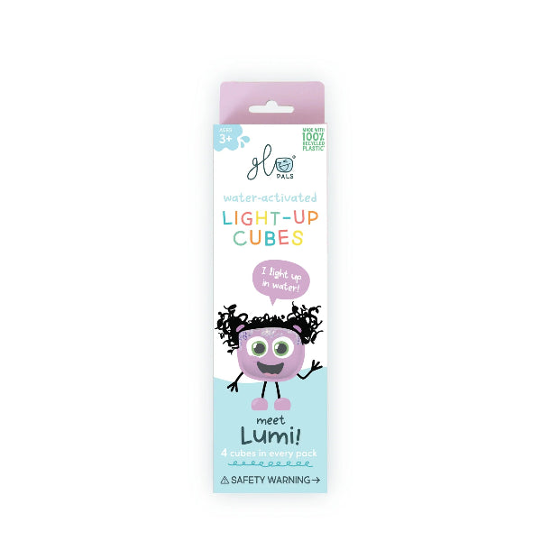 Glo Pals Original Water Activated Light Up Sensory Cubes 4 Piece