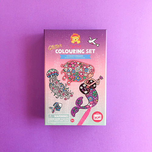 Tiger Tribe Glitter Colouring Set Ocean Dreams