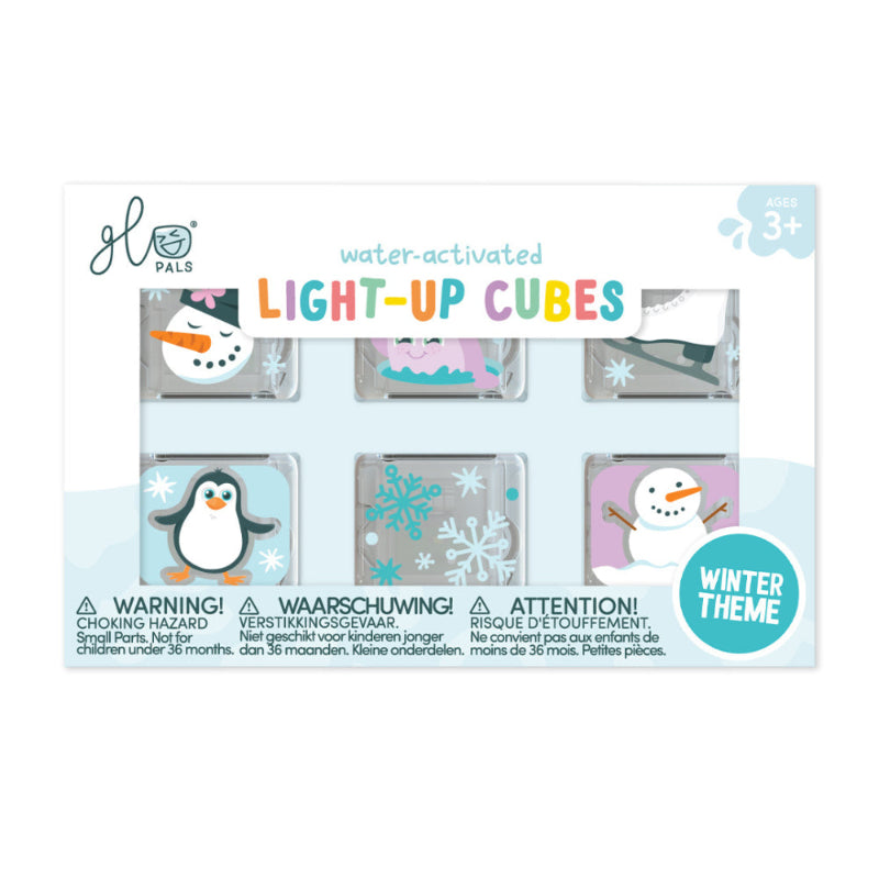 Glo Pals Water Activated Light Up Sensory Cubes 6 Piece