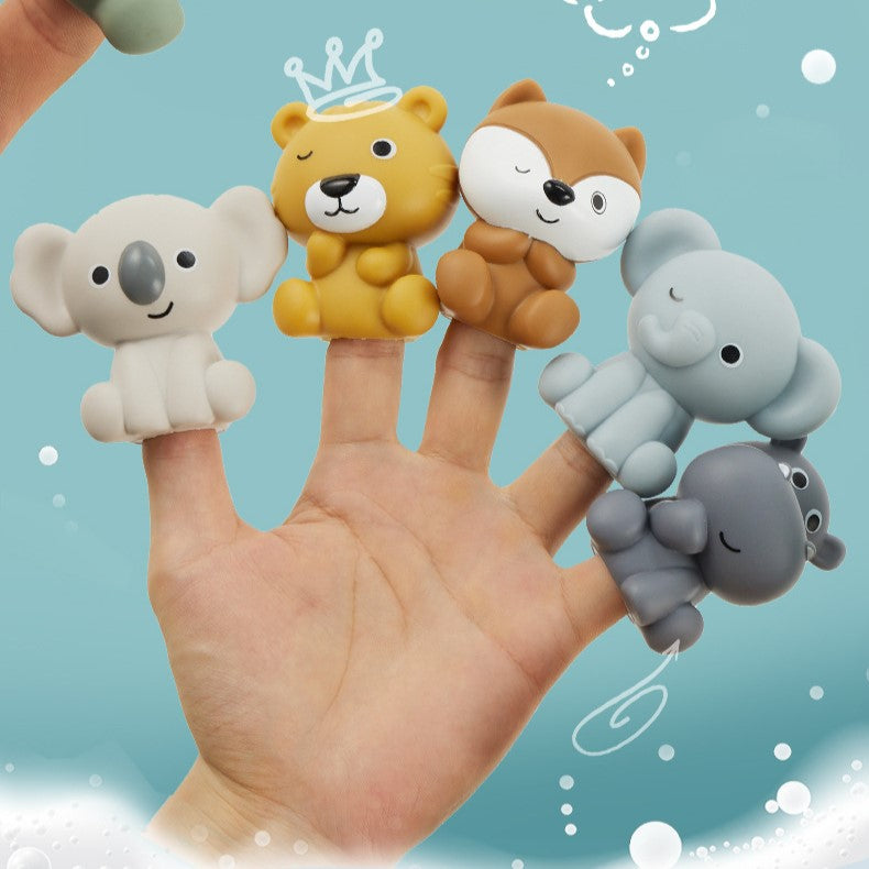 Animals & Matching Boats Bath Set