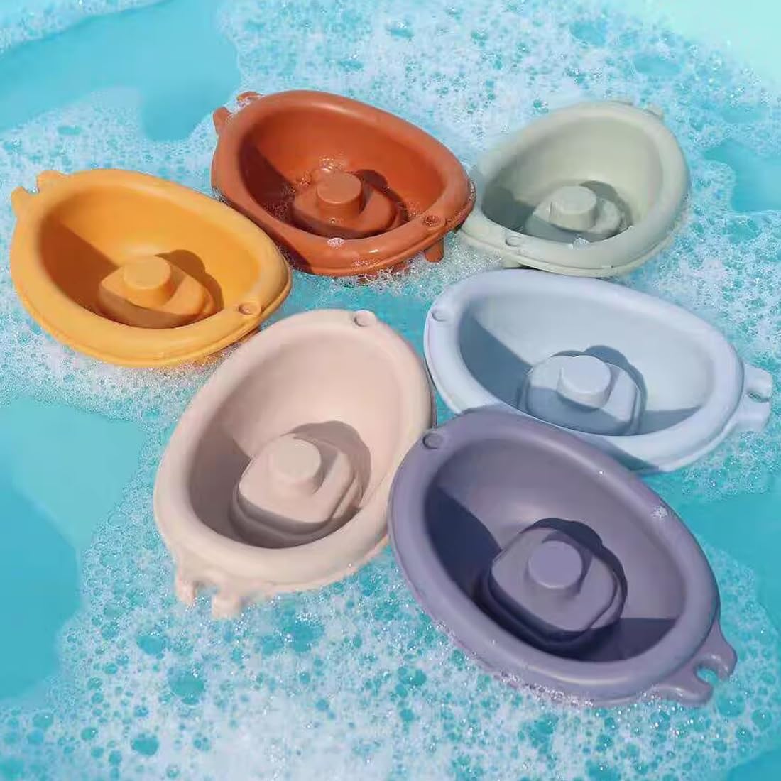 Animals & Matching Boats Bath Set