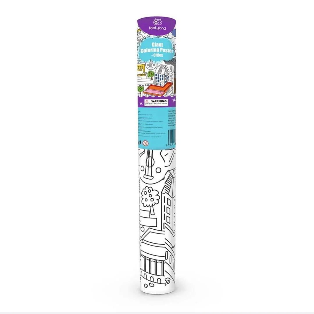 Tookyland Large Colouring Poster