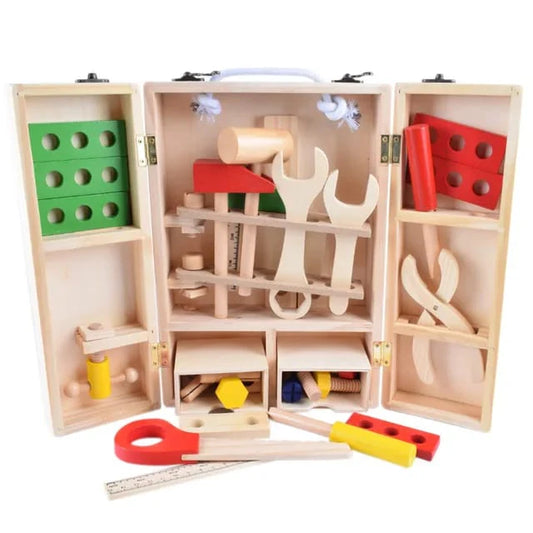 On the Go Wooden Toolbox