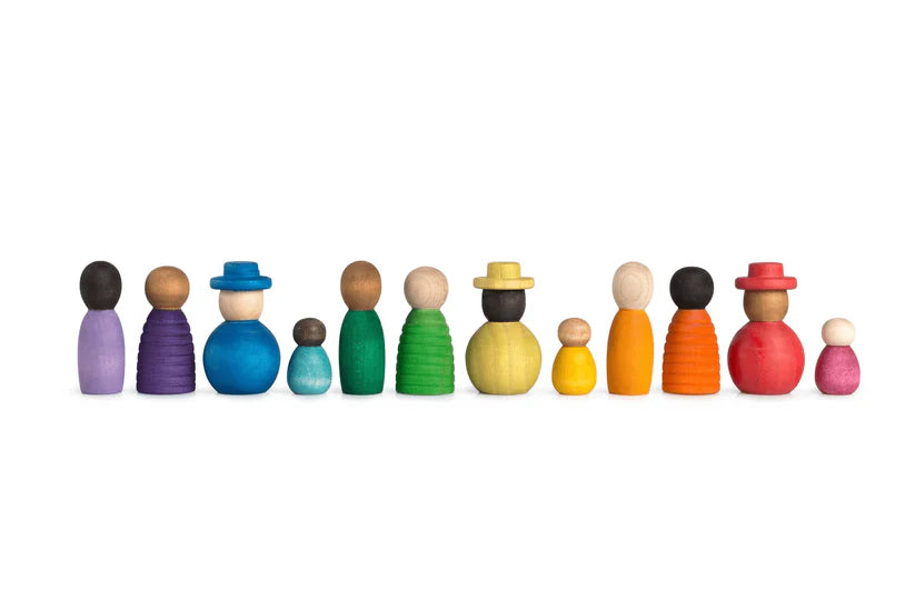 Wooden Rainbow People