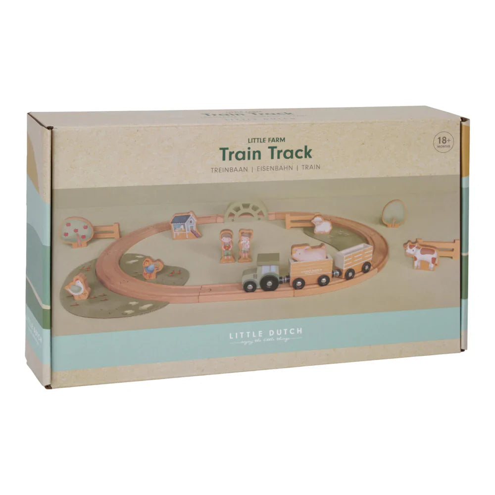 Little Dutch Wooden Train Track - Little Farm