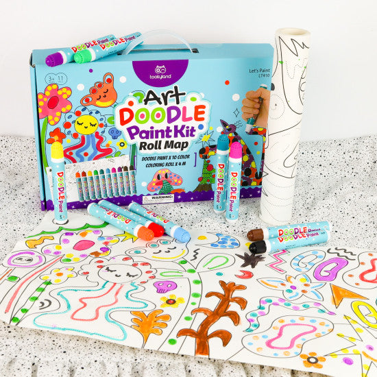Tookyland Art Doodle Paint Kit - Roll Map – The Toy Trip
