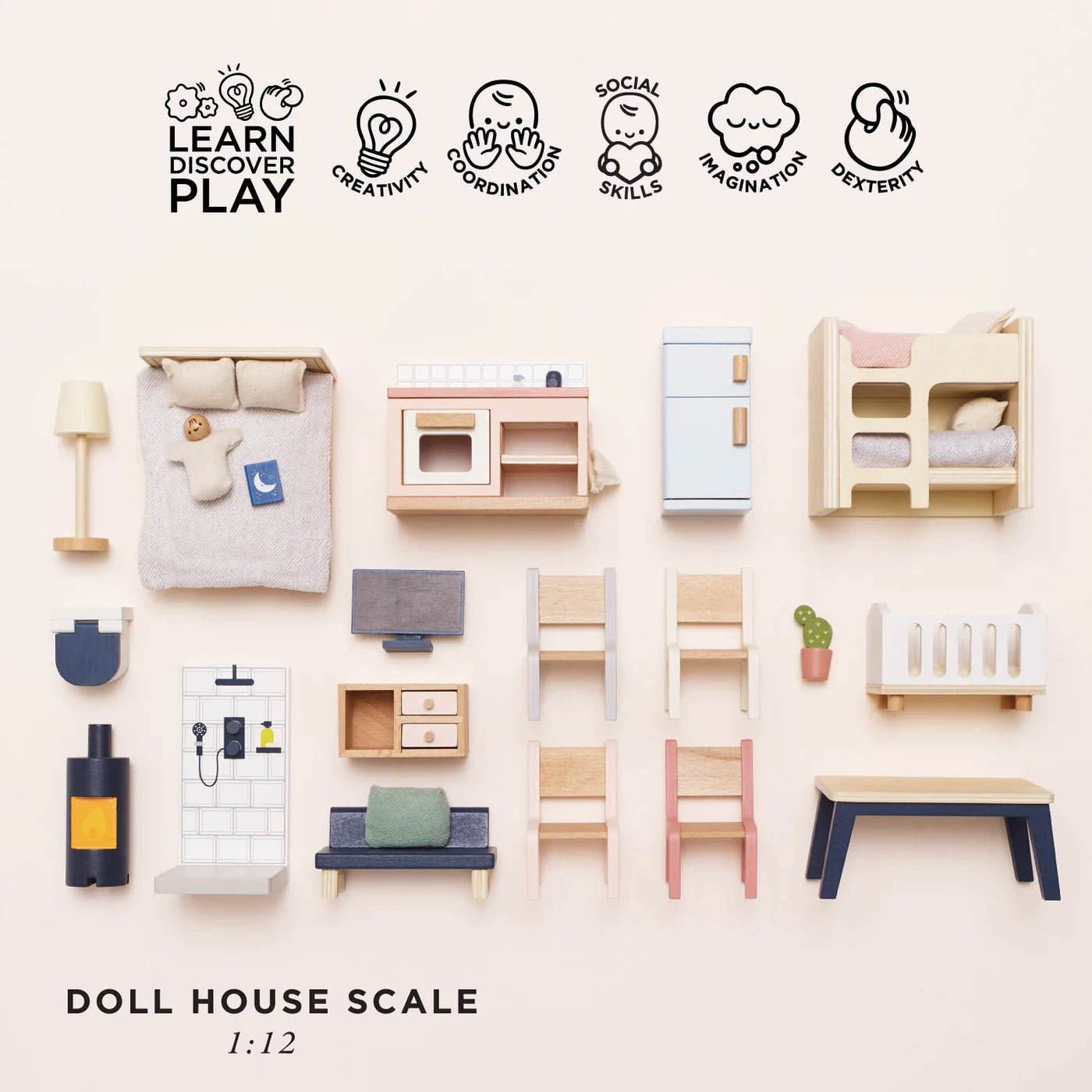 Le Toy Van Complete Dolls House Furniture Set