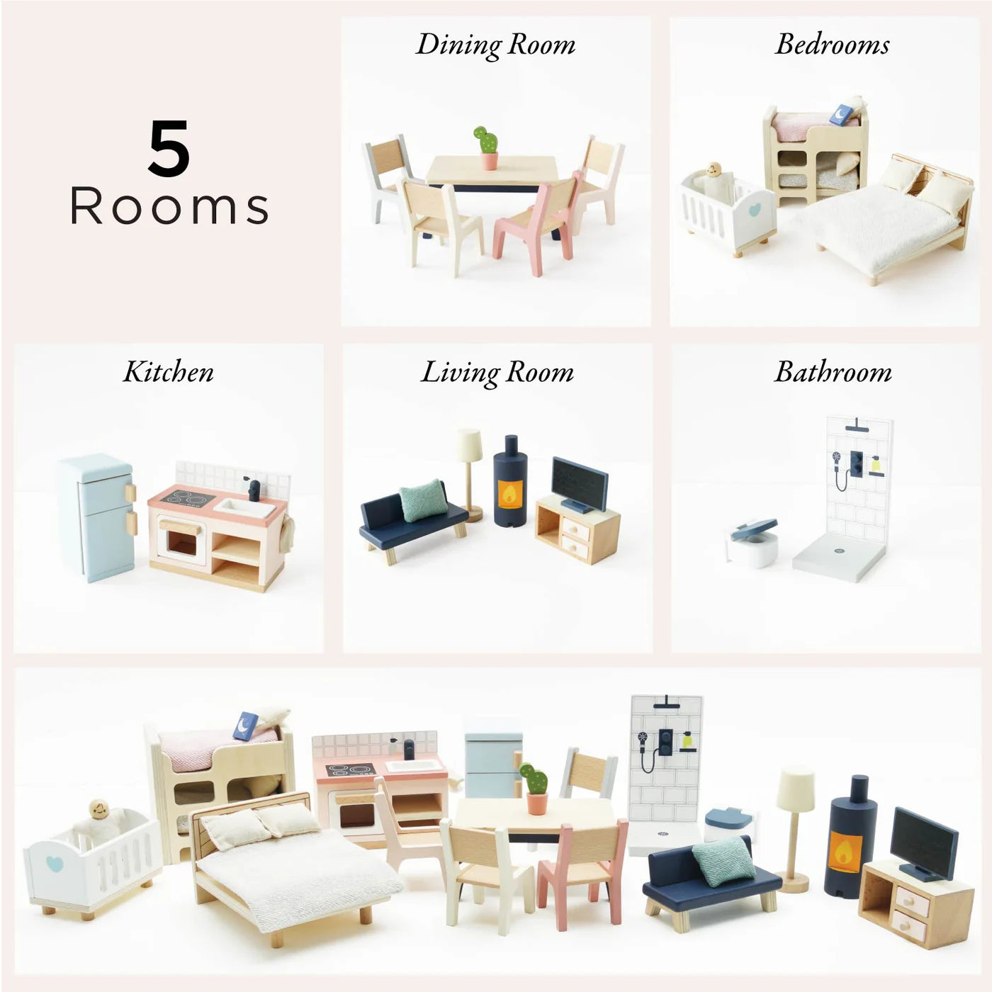 Le Toy Van Complete Dolls House Furniture Set