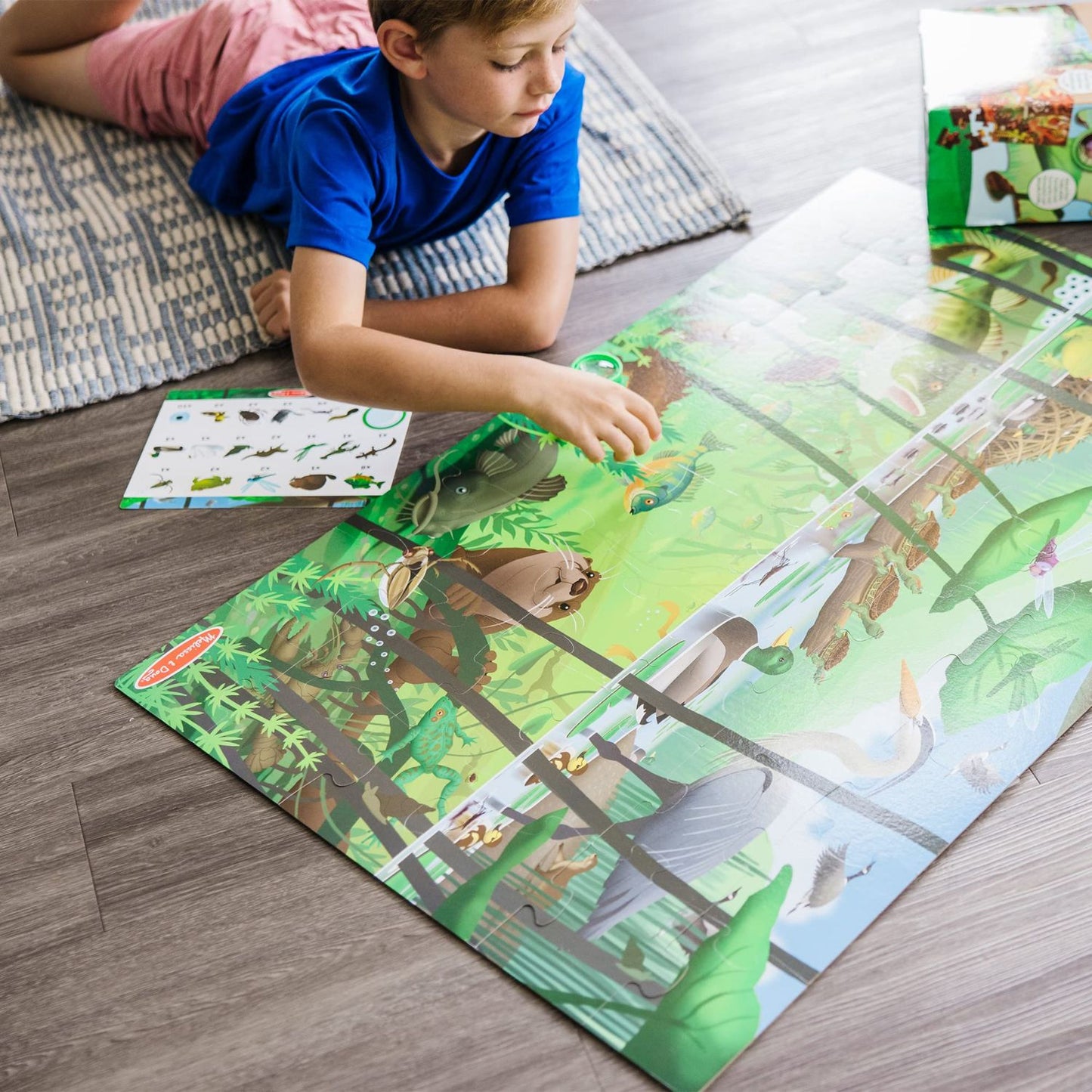 Melissa & Doug Double-Sided Seek & Find Floor Puzzle