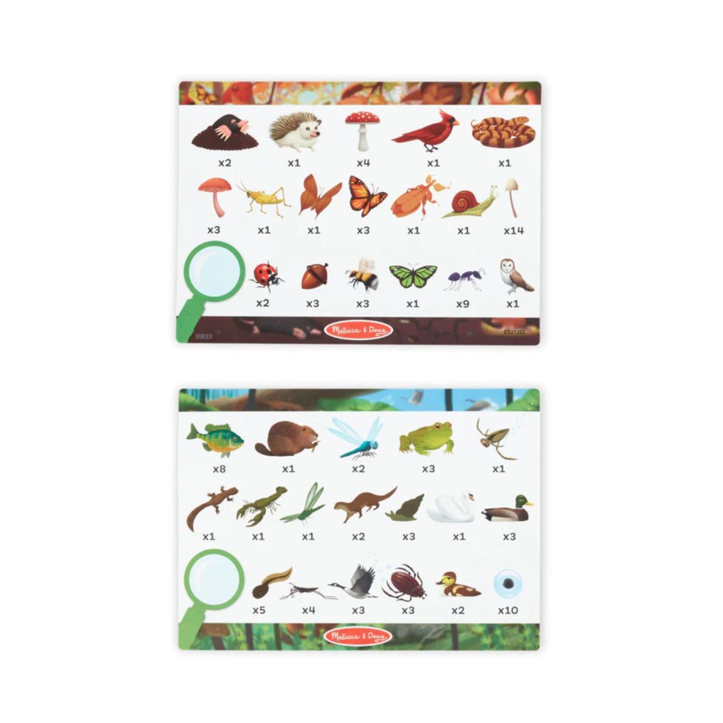 Melissa & Doug Double-Sided Seek & Find Floor Puzzle