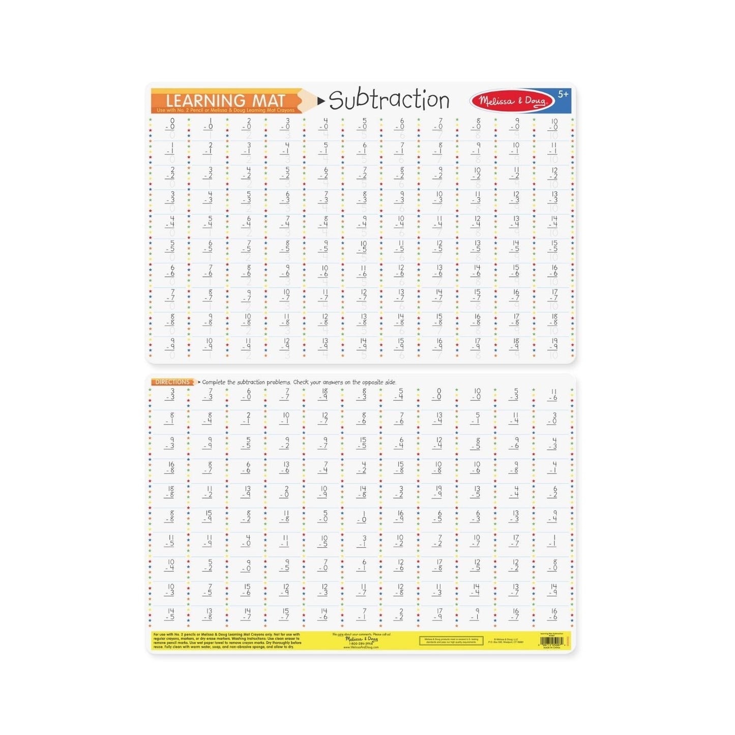 Melissa & Doug Learning Mats - Various Designs