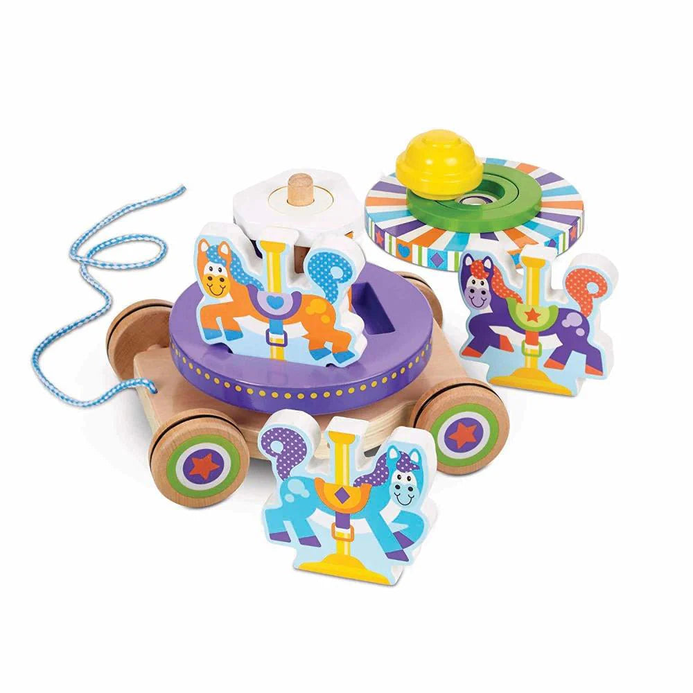 Melissa Doug FIRST PLAY Carousel Pull Toy