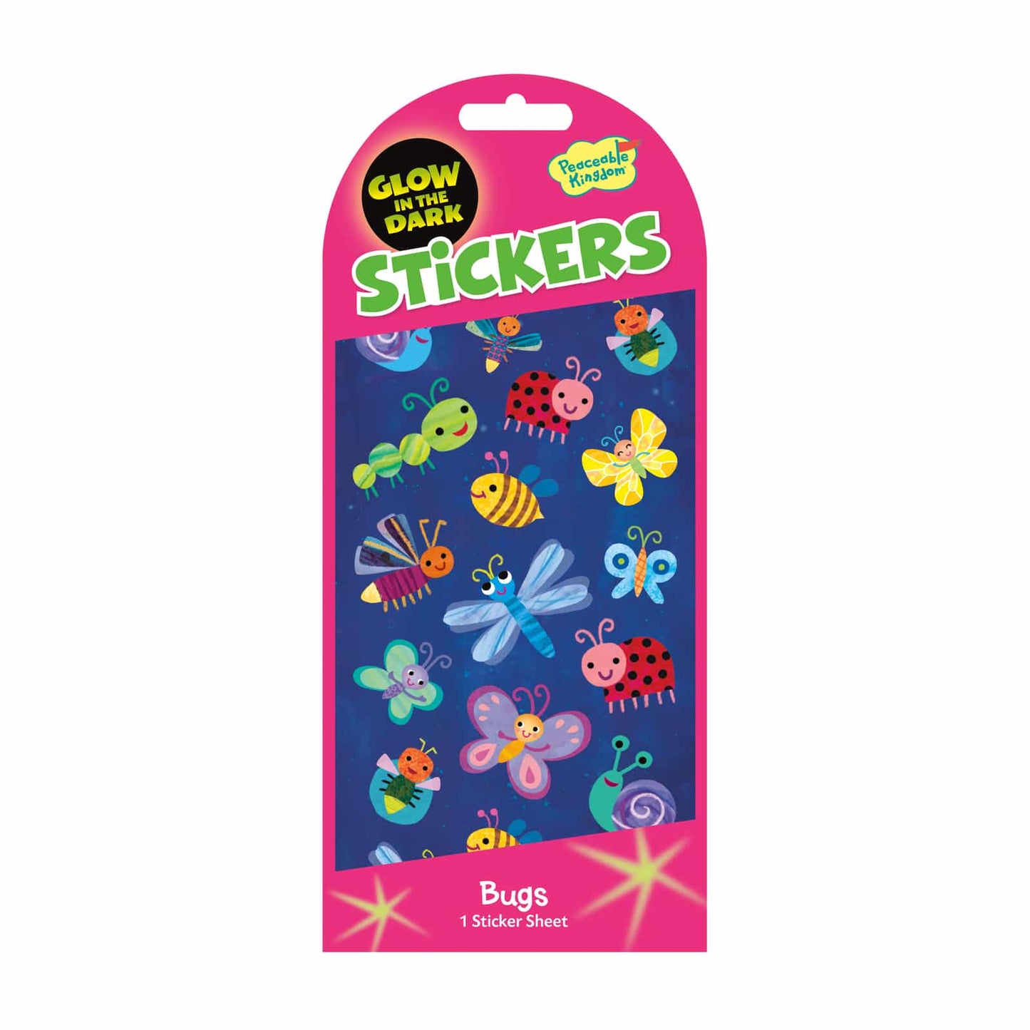 Peaceable Kingdom Glow-in-the-dark Stickers - Various Designs