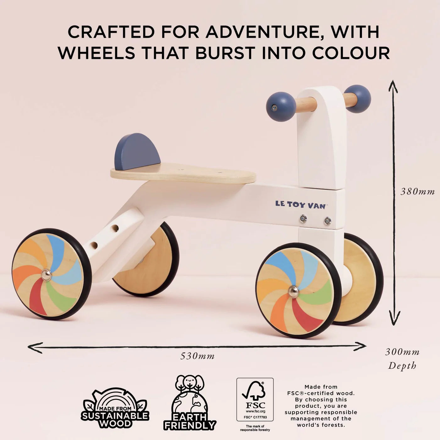 Le Toy Van Rainbow Ride On Trike