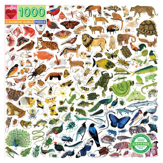 eeBoo - A Rainbow World 1000 Piece Puzzle