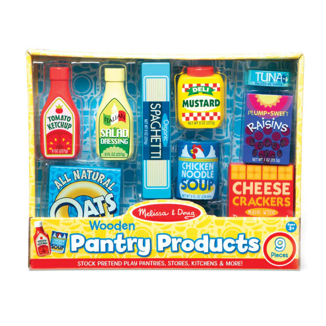 Melissa & Doug Wooden Pantry Products Set