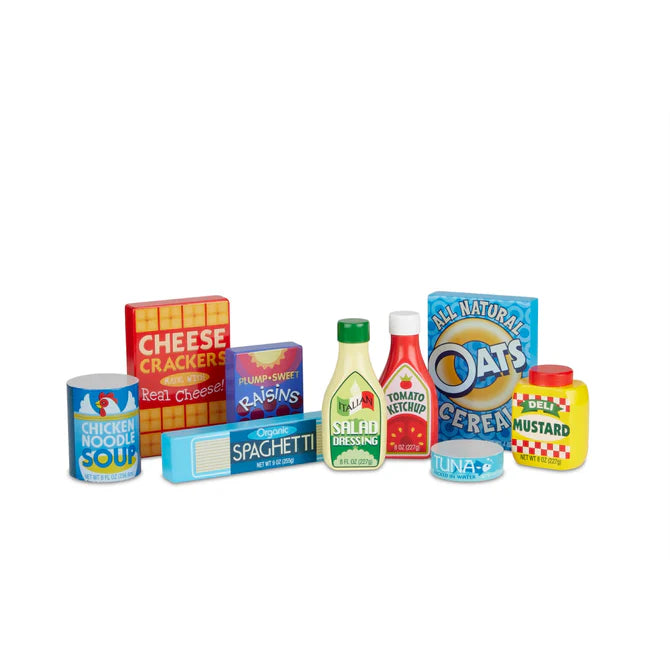 Melissa & Doug Wooden Pantry Products Set