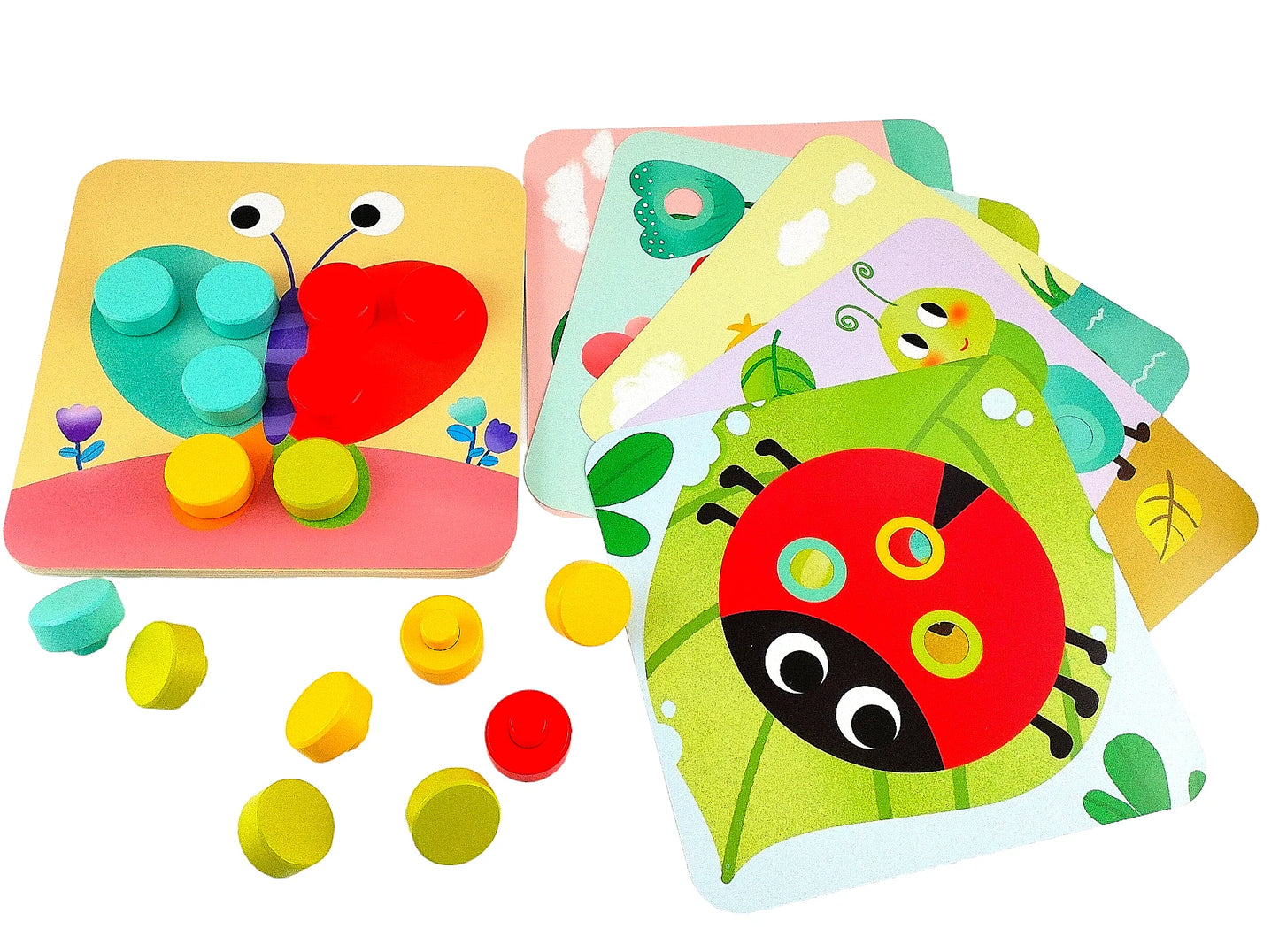 Tooky Toy Big Pattern Pegs