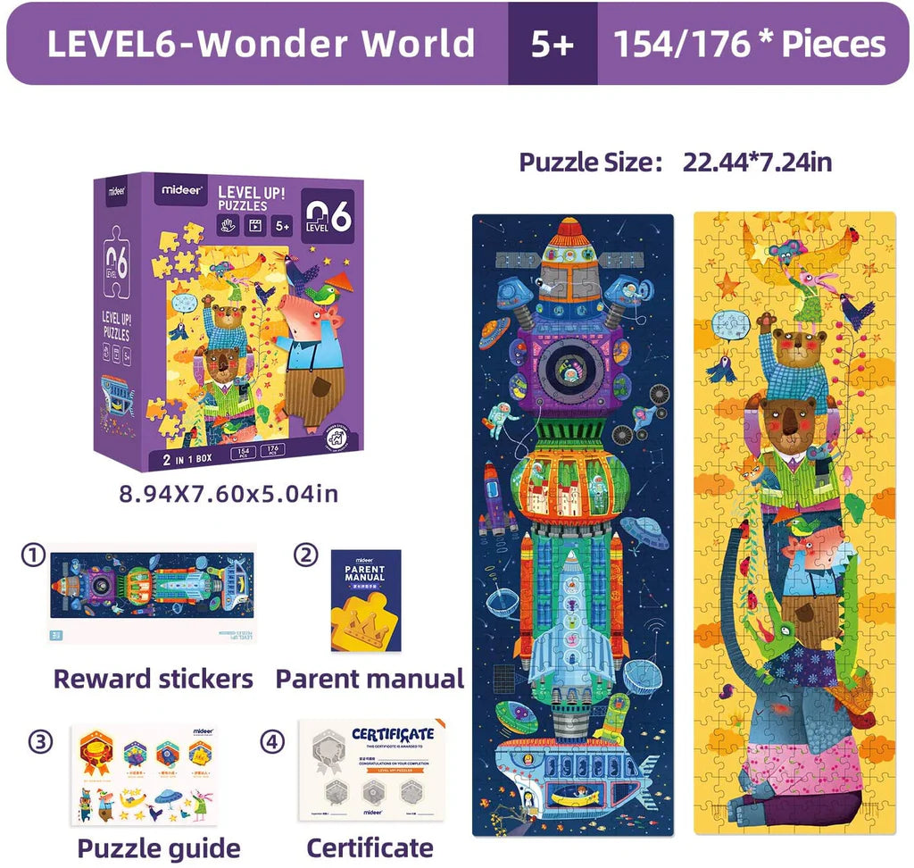 Mideer Level Up Puzzles - Various Designs