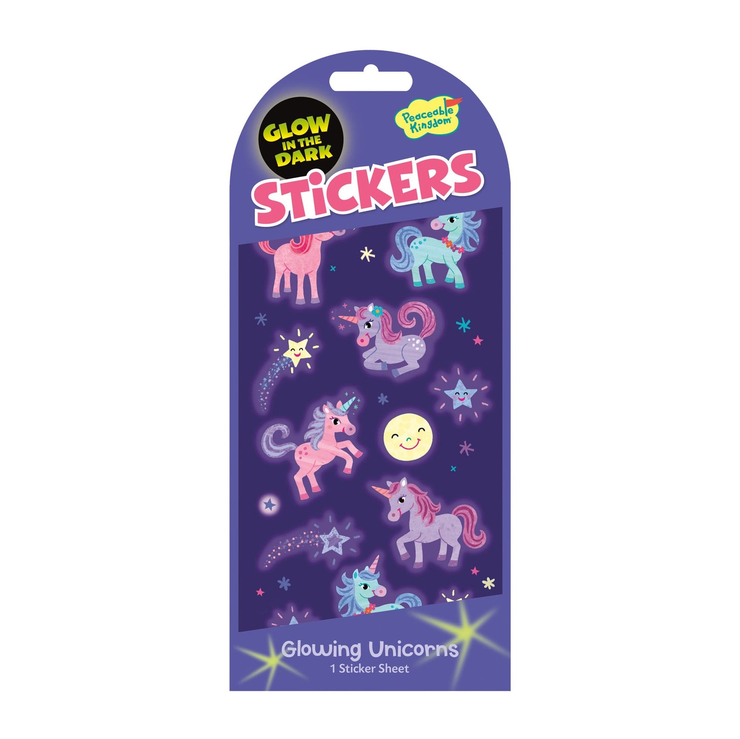 Peaceable Kingdom Glow-in-the-dark Stickers - Various Designs