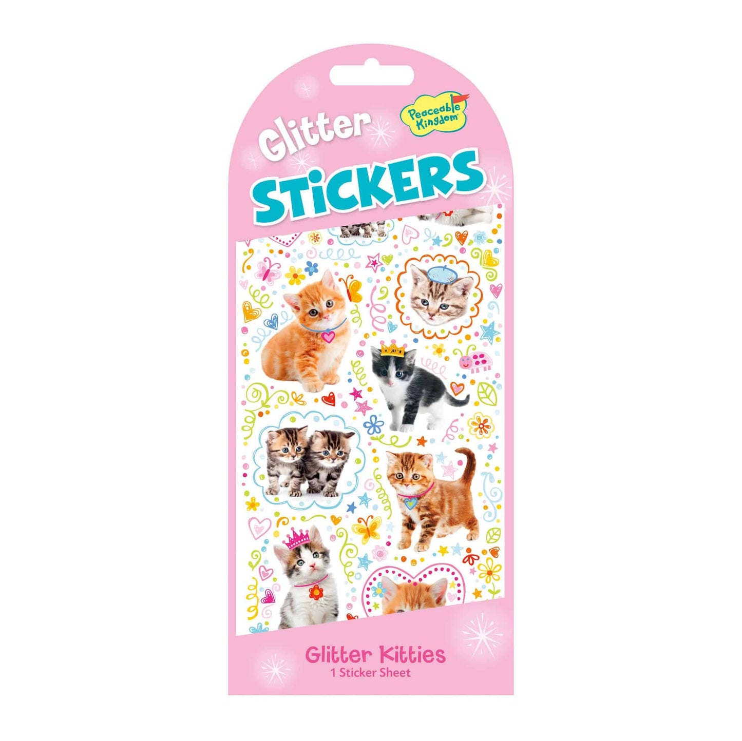 Peaceable Kingdom Glitter Stickers - Various Designs