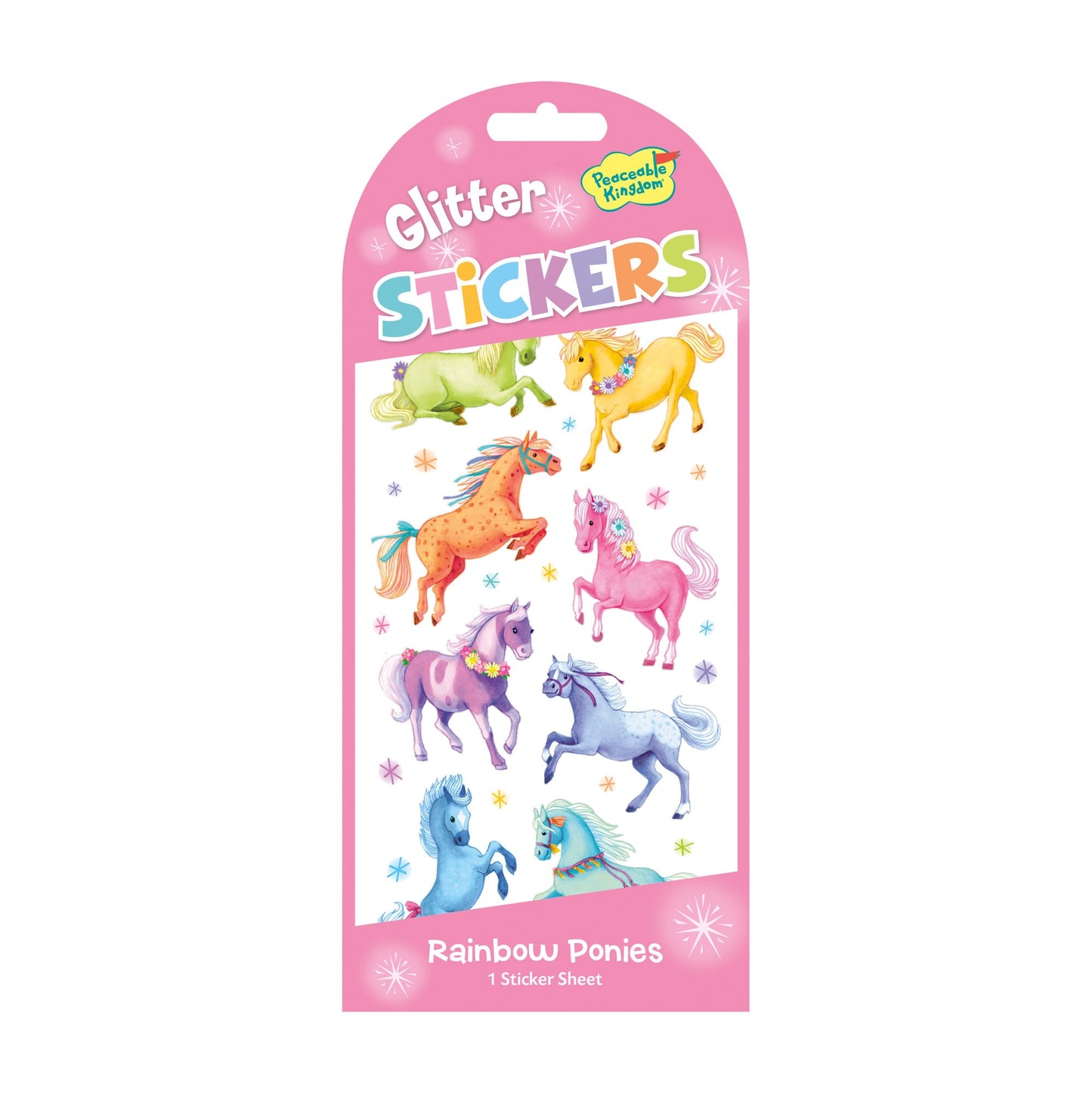 Peaceable Kingdom Glitter Stickers - Various Designs