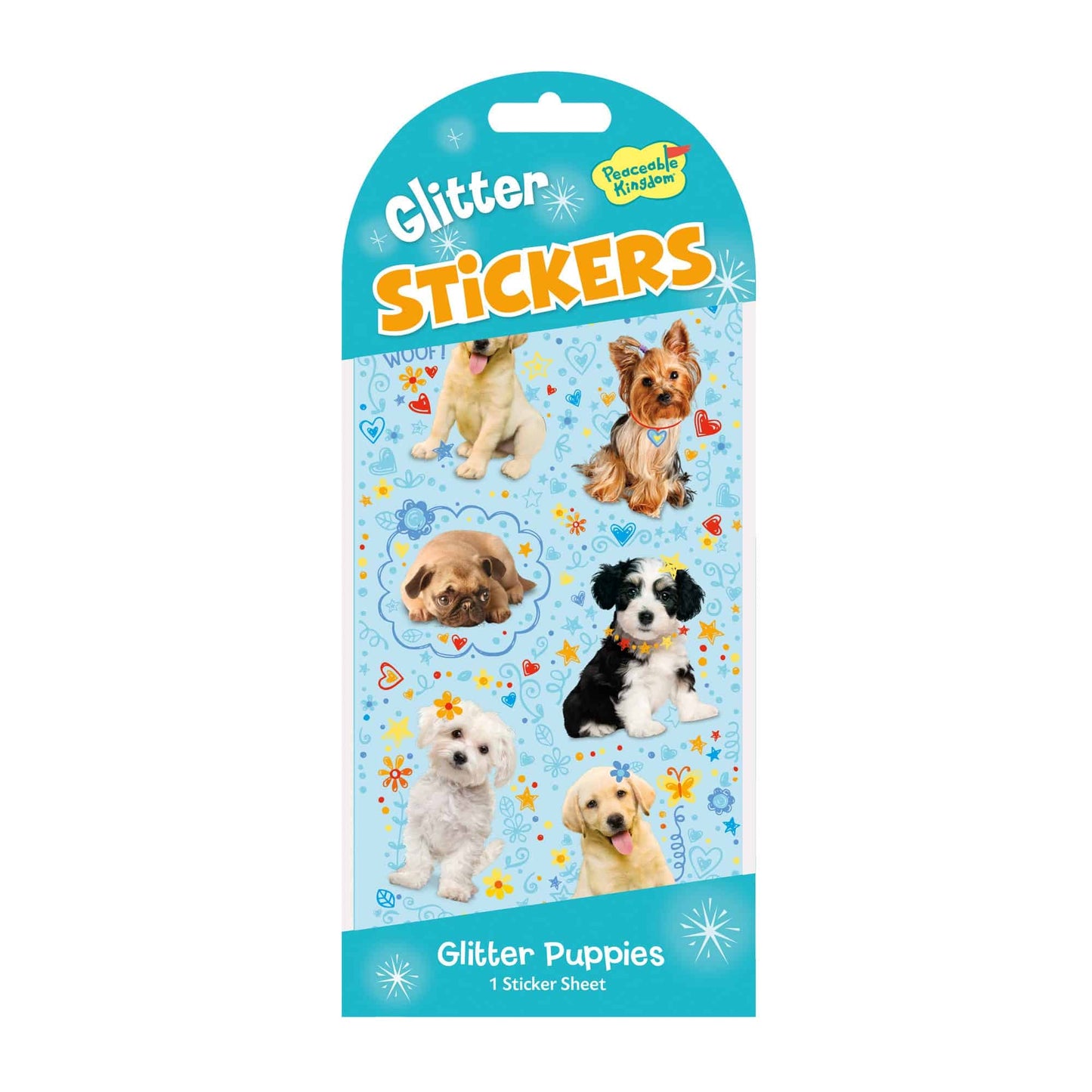 Peaceable Kingdom Glitter Stickers - Various Designs