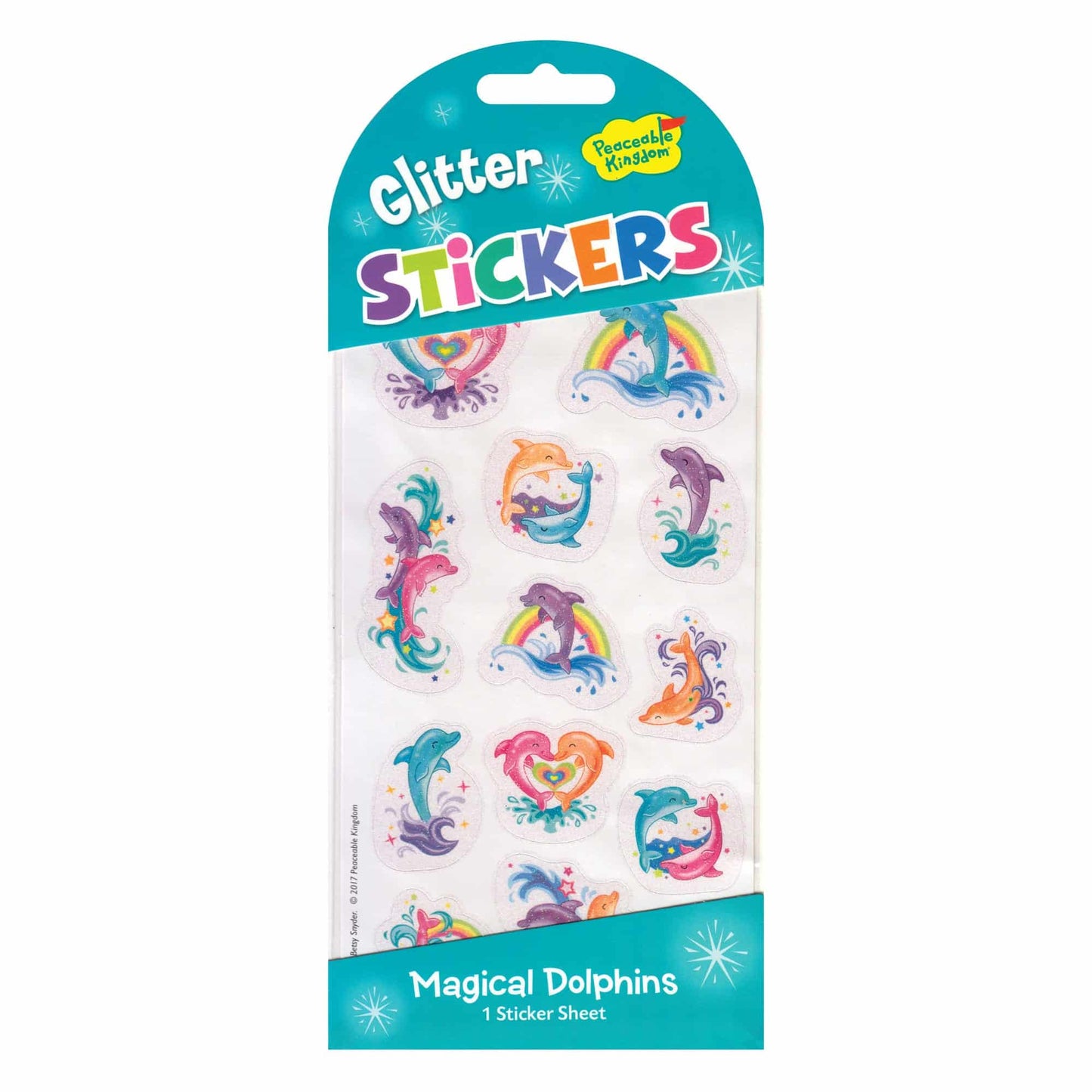 Peaceable Kingdom Glitter Stickers - Various Designs