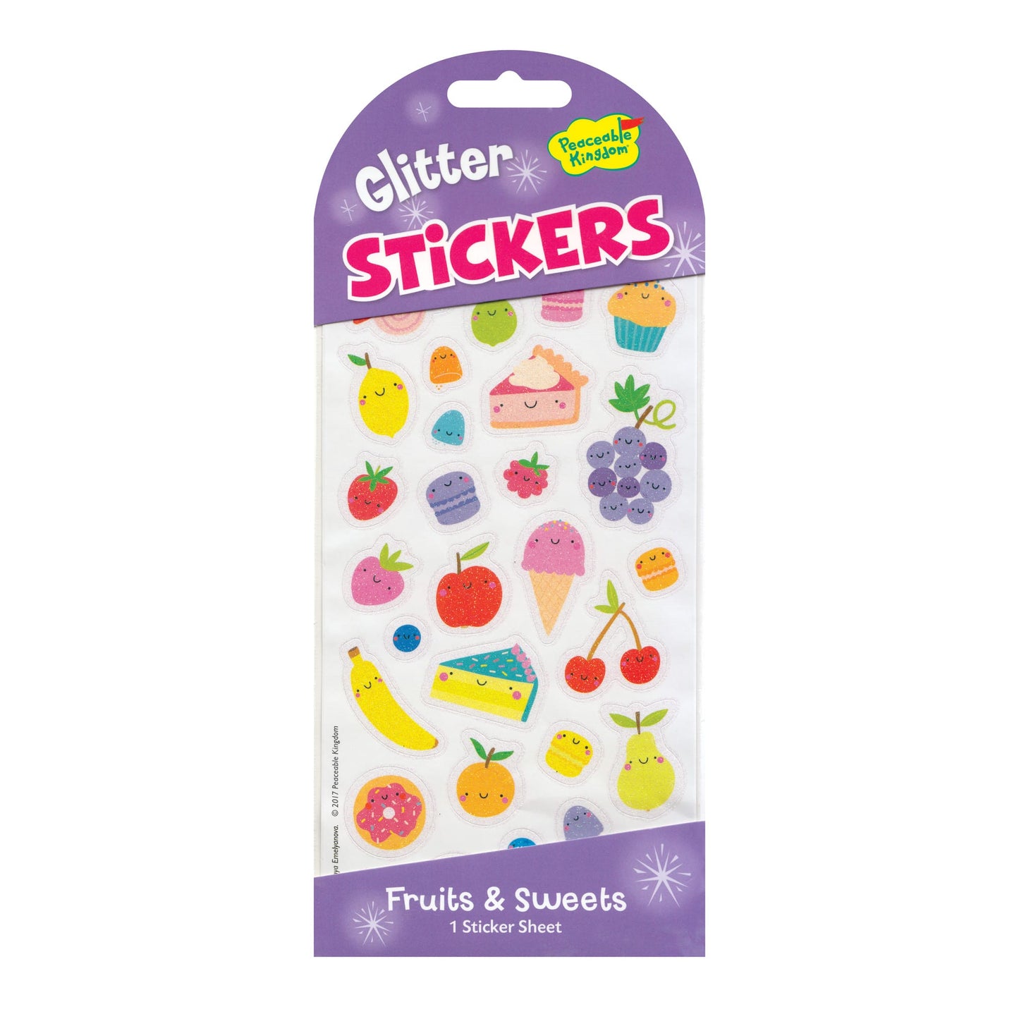 Peaceable Kingdom Glitter Stickers - Various Designs