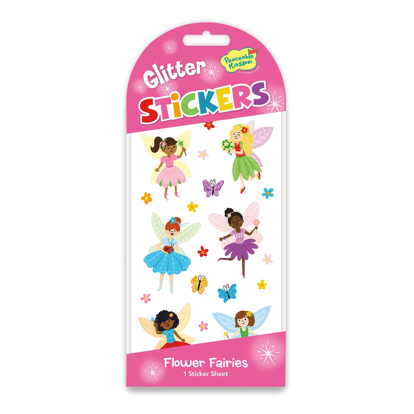 Peaceable Kingdom Glitter Stickers - Various Designs