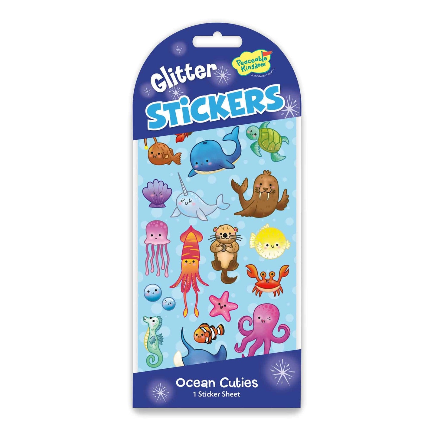 Peaceable Kingdom Glitter Stickers - Various Designs