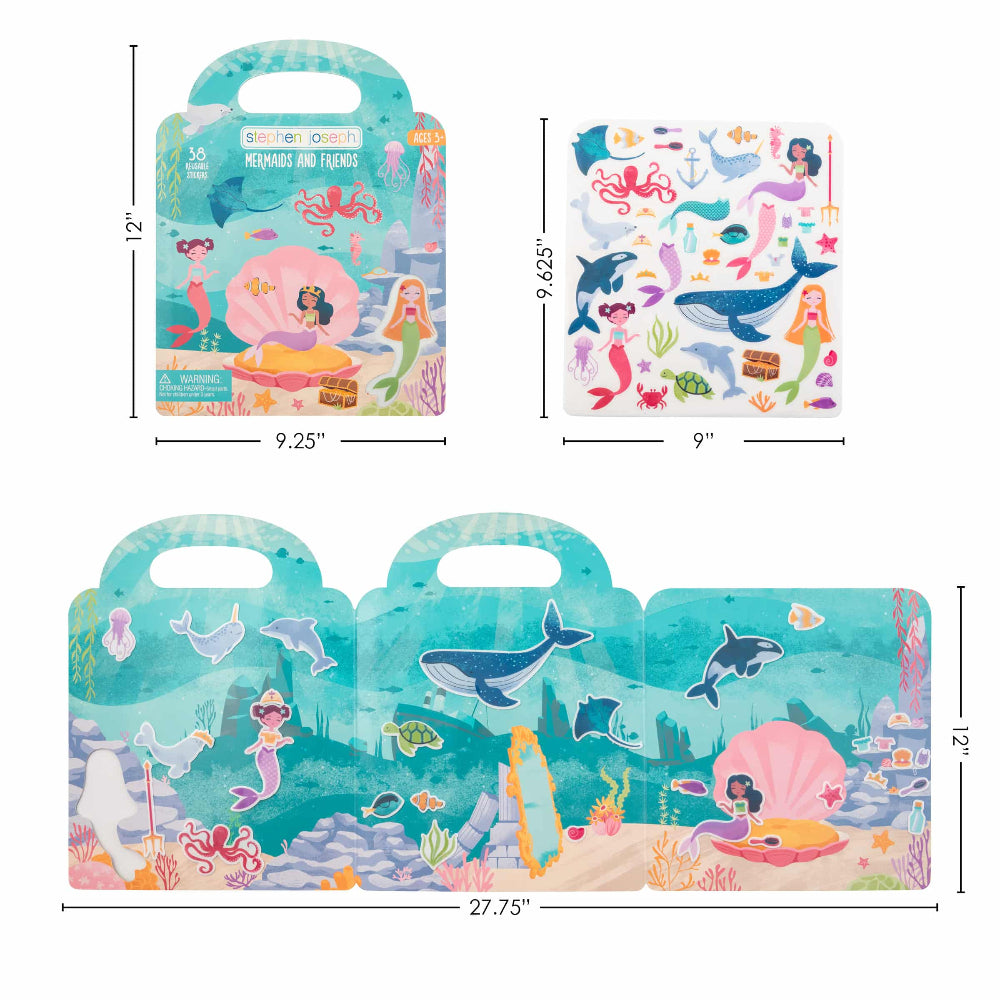 Stephen Joseph Reusable Sticker Book - Various Designs