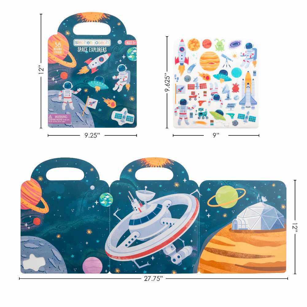 Stephen Joseph Reusable Sticker Book - Various Designs