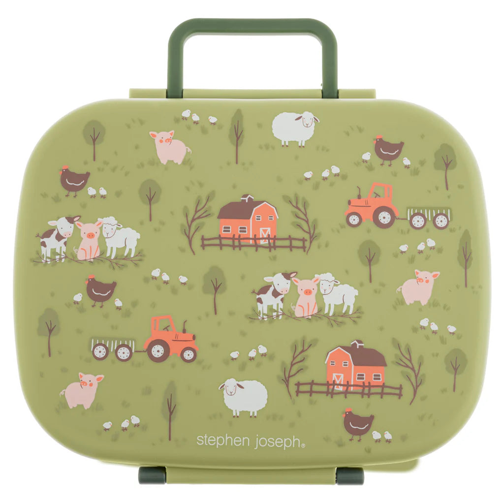 Stephen Joseph Bento Lunch Box With Removable Tray - Various Designs