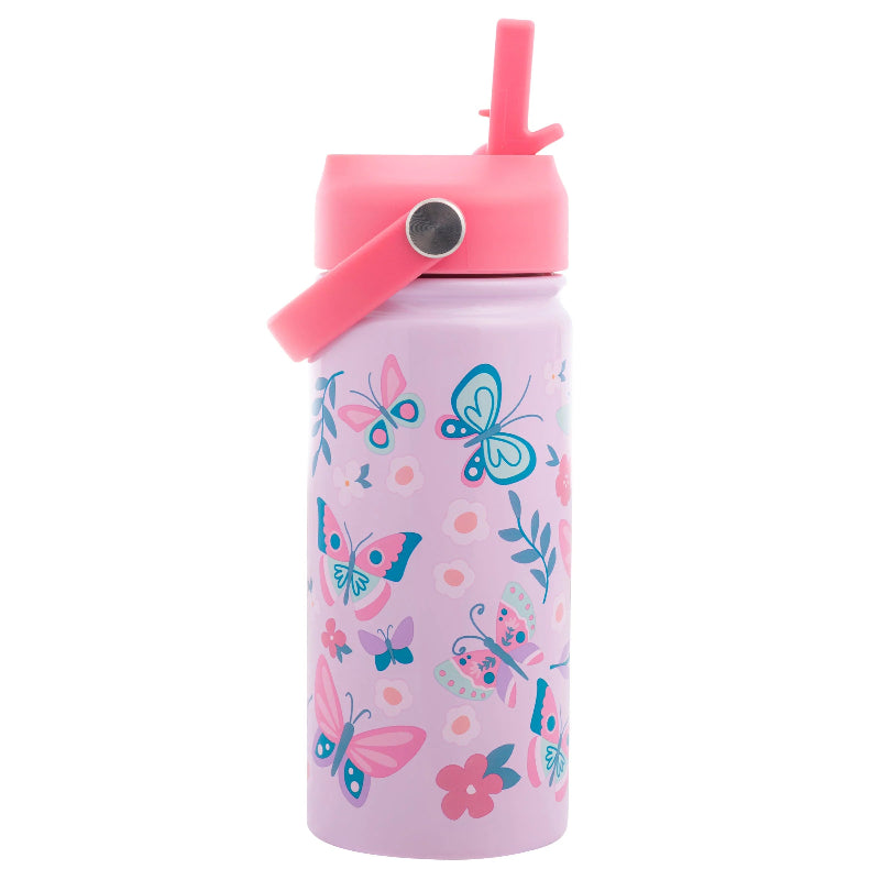 Stephen Joseph Insulated Stainless Steel Water Bottle with Handle
