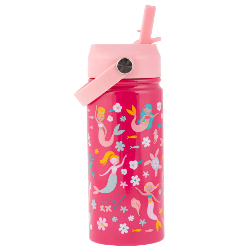 Stephen Joseph Insulated Stainless Steel Water Bottle with Handle