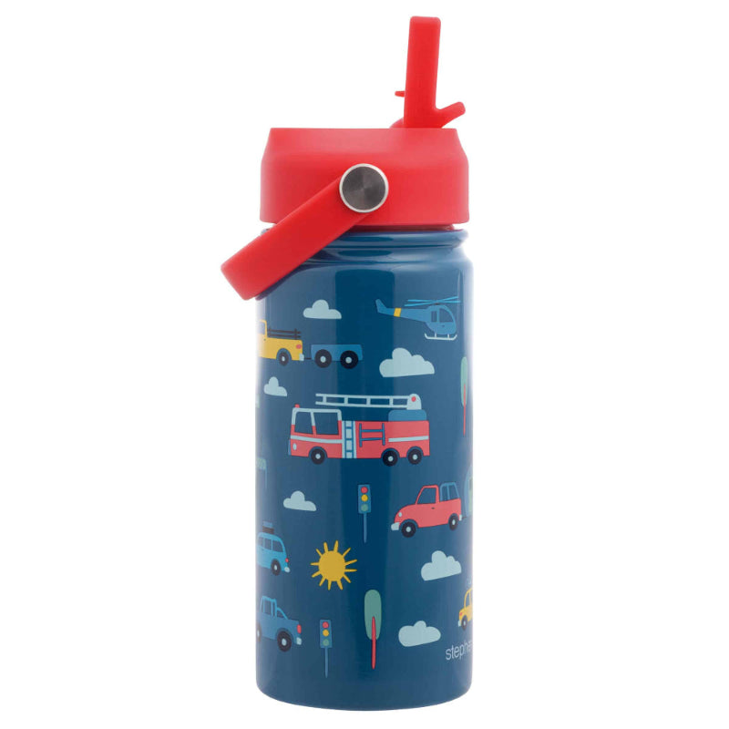 Stephen Joseph Insulated Stainless Steel Water Bottle with Handle