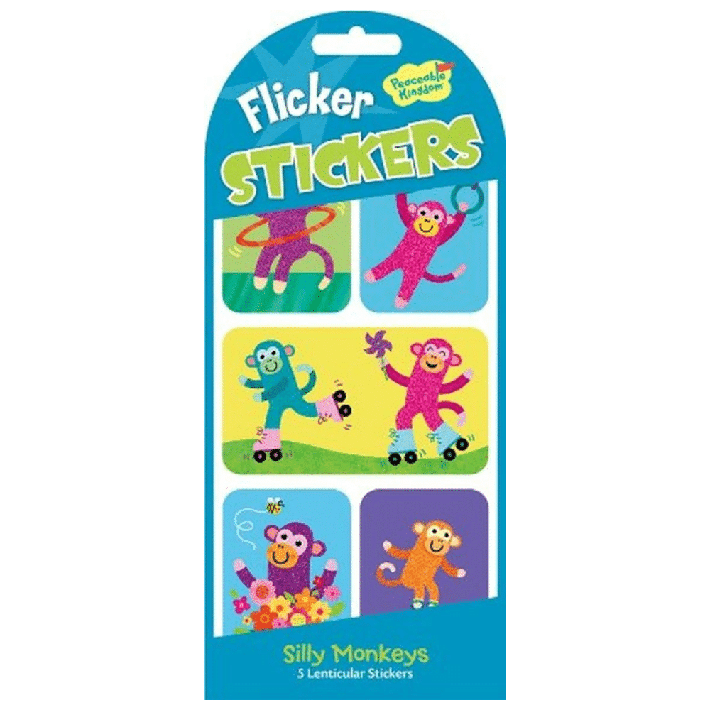Peaceable Kingdom Flicker Lenticular Stickers - Various Designs