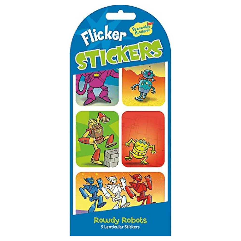 Peaceable Kingdom Flicker Lenticular Stickers - Various Designs