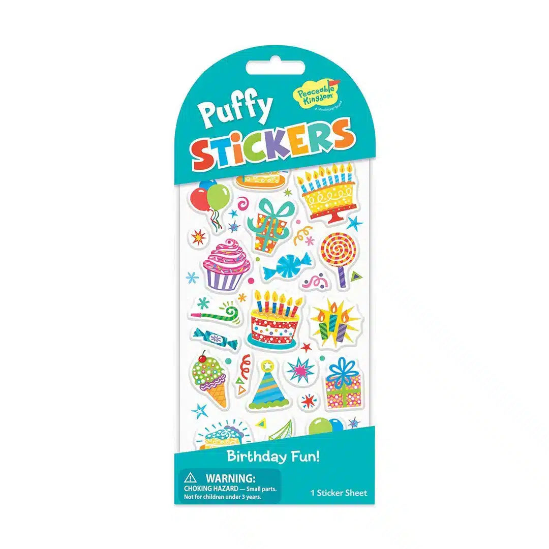 Peaceable Kingdom Puffy Stickers - Various Designs