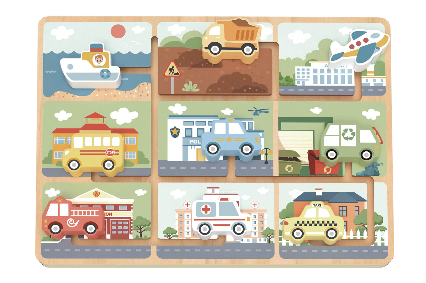 Tooky Toy Vehicle Maze