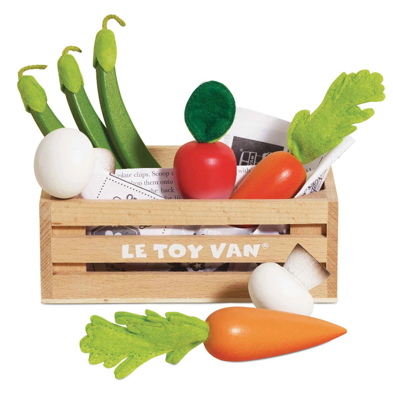 Le Toy Van Wooden Play Food Crates - Various Designs