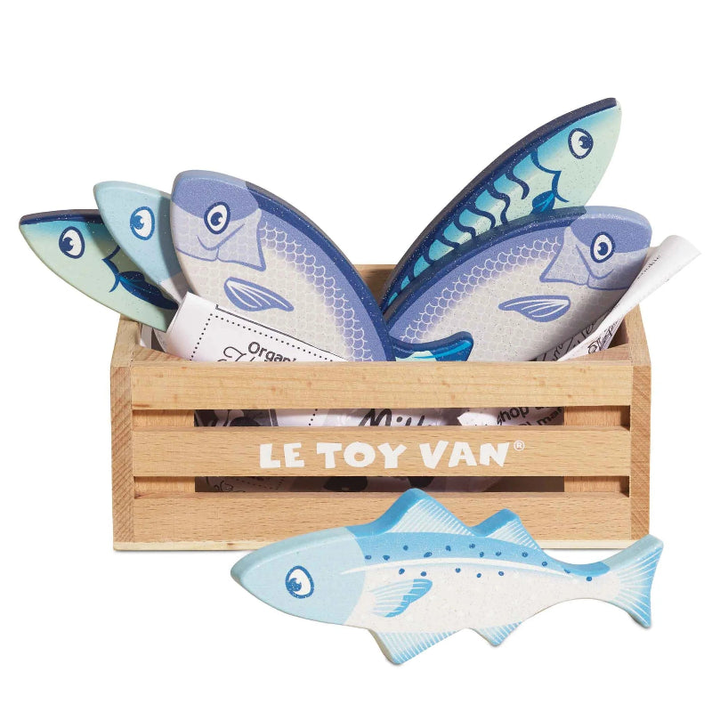 Le Toy Van Wooden Play Food Crates - Various Designs