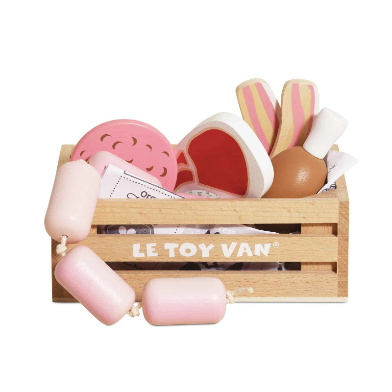 Le Toy Van Wooden Play Food Crates - Various Designs