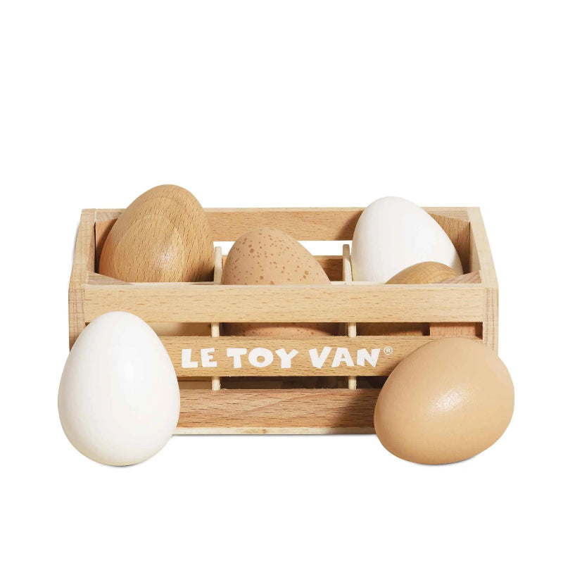 Le Toy Van Wooden Play Food Crates - Various Designs